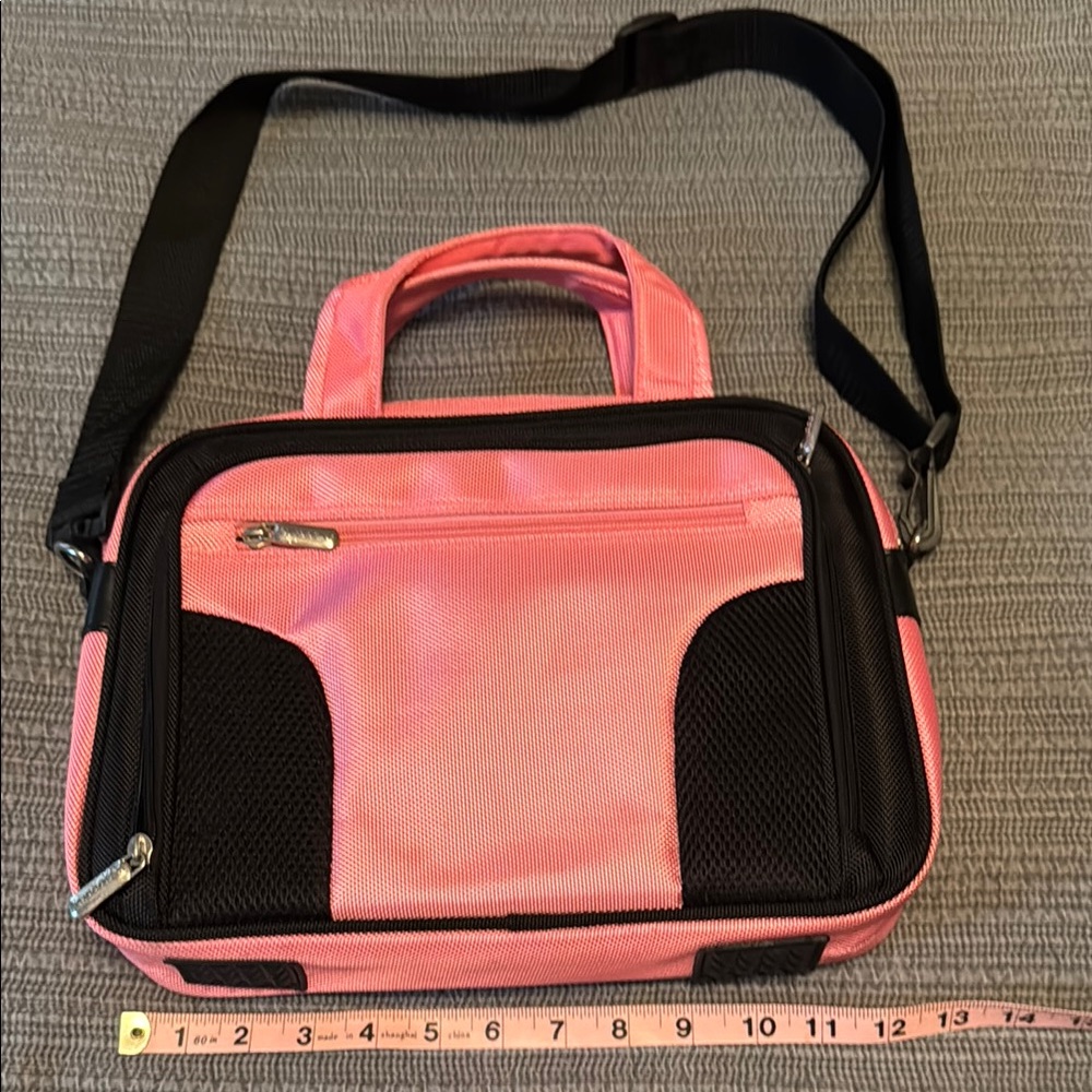 Pink and Black Shoulder Bag